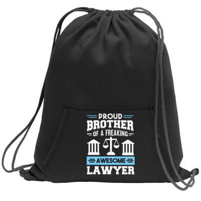 Justice Lawyer Jurist Attorney Prosecutor Paralegal Brother Sweatshirt Cinch Pack Bag