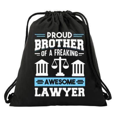 Justice Lawyer Jurist Attorney Prosecutor Paralegal Brother Drawstring Bag