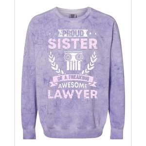 Justice Lawyer Jurist Attorney Prosecutor Paralegal Sister Colorblast Crewneck Sweatshirt