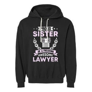 Justice Lawyer Jurist Attorney Prosecutor Paralegal Sister Garment-Dyed Fleece Hoodie