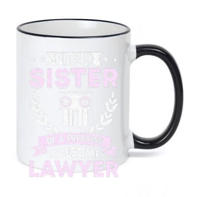 Justice Lawyer Jurist Attorney Prosecutor Paralegal Sister 11oz Black Color Changing Mug