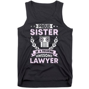 Justice Lawyer Jurist Attorney Prosecutor Paralegal Sister Tank Top