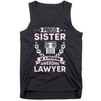 Justice Lawyer Jurist Attorney Prosecutor Paralegal Sister Tank Top