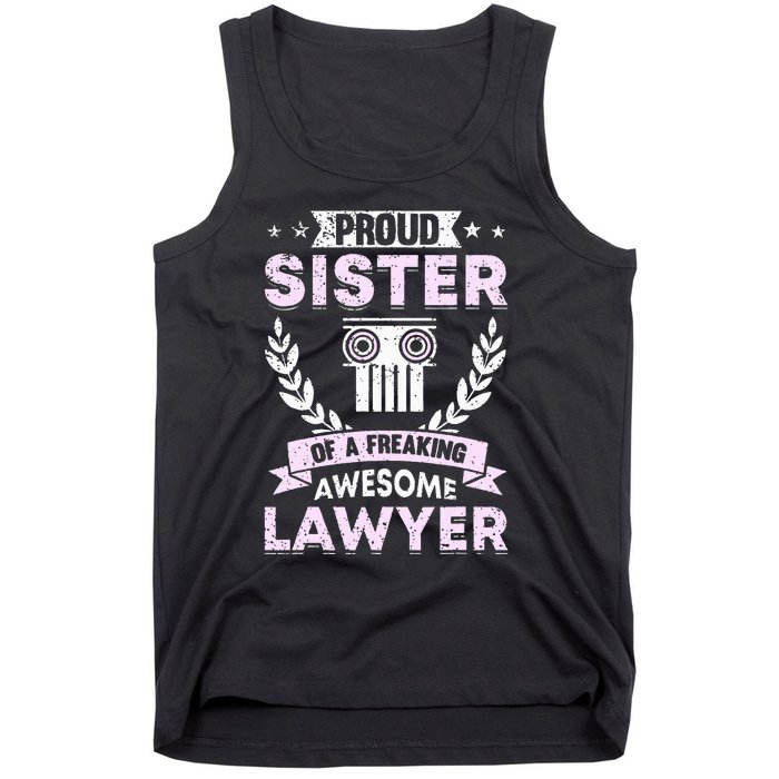 Justice Lawyer Jurist Attorney Prosecutor Paralegal Sister Tank Top