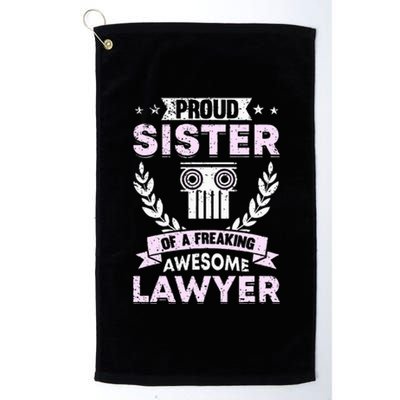 Justice Lawyer Jurist Attorney Prosecutor Paralegal Sister Platinum Collection Golf Towel