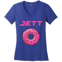 J.E.T.T L.A.W.R.E.N.C.E Jl18 Motocorss Supercross Donut Women's V-Neck T-Shirt