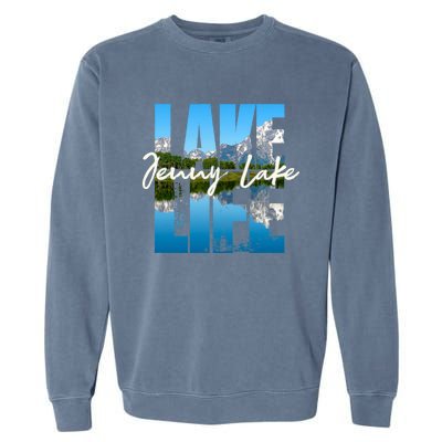 Jenny Lake Lakes Lake Life Kayaking Camping Kayak Basin Funny Gift Garment-Dyed Sweatshirt