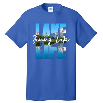 Jenny Lake Lakes Lake Life Kayaking Camping Kayak Basin Funny Gift Tall T-Shirt