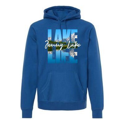 Jenny Lake Lakes Lake Life Kayaking Camping Kayak Basin Funny Gift Premium Hoodie