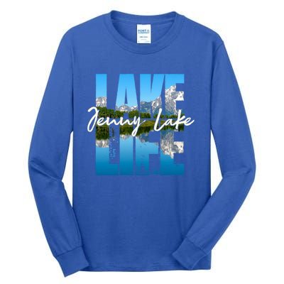 Jenny Lake Lakes Lake Life Kayaking Camping Kayak Basin Funny Gift Tall Long Sleeve T-Shirt