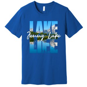 Jenny Lake Lakes Lake Life Kayaking Camping Kayak Basin Funny Gift Premium T-Shirt