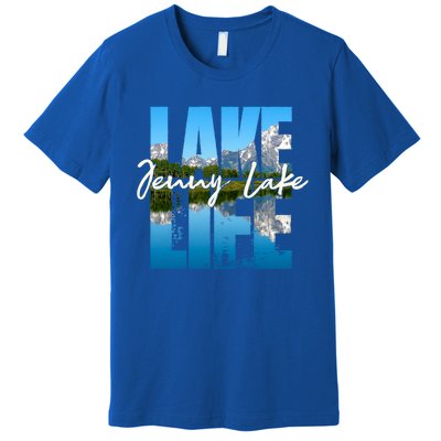 Jenny Lake Lakes Lake Life Kayaking Camping Kayak Basin Funny Gift Premium T-Shirt