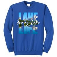 Jenny Lake Lakes Lake Life Kayaking Camping Kayak Basin Funny Gift Tall Sweatshirt