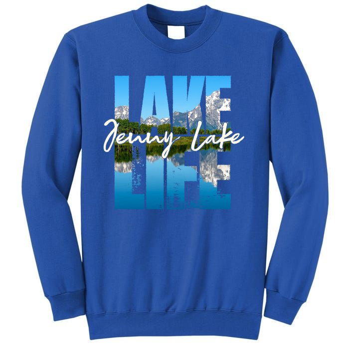 Jenny Lake Lakes Lake Life Kayaking Camping Kayak Basin Funny Gift Tall Sweatshirt