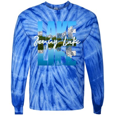 Jenny Lake Lakes Lake Life Kayaking Camping Kayak Basin Funny Gift Tie-Dye Long Sleeve Shirt