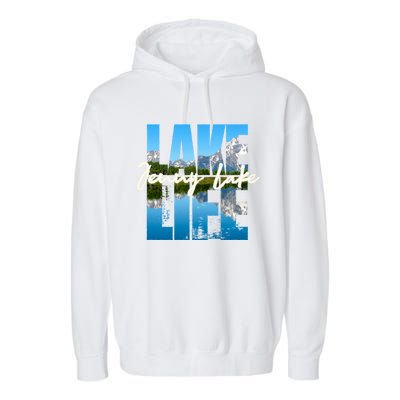 Jenny Lake Lakes Lake Life Kayaking Camping Kayak Basin Funny Gift Garment-Dyed Fleece Hoodie