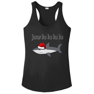 Jaw La La La La Christmas Shark Wearing Santa Hat Image Cool Gift Ladies PosiCharge Competitor Racerback Tank