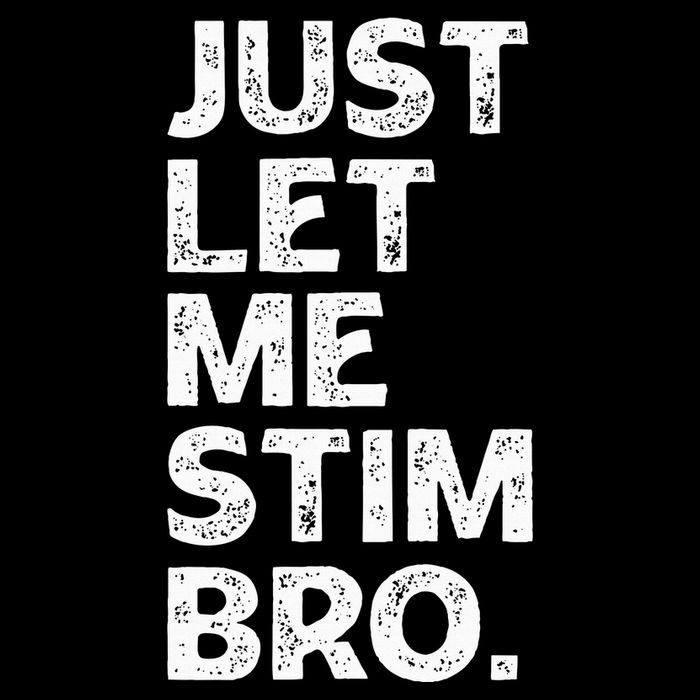 Just Let Me Stim Bro Funny Autism Awareness Month Youth Performance Sprint T-Shirt