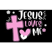 Jesus Loves Me Christian Cross Easter Day Family Outfit Bumper Sticker