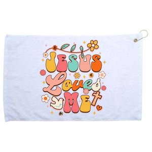 Jesus Loves Me Groovy Christian God Lover Religious Baby Grommeted Golf Towel