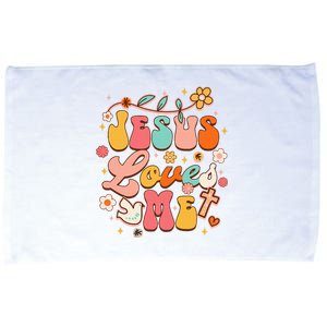 Jesus Loves Me Groovy Christian God Lover Religious Baby Microfiber Hand Towel