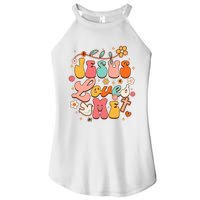 Jesus Loves Me Groovy Christian God Lover Religious Baby Women’s Perfect Tri Rocker Tank