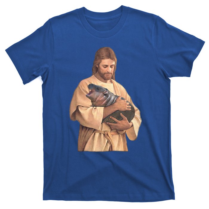 Jesus Loves Moo Deng Bouncy Pig T-Shirt