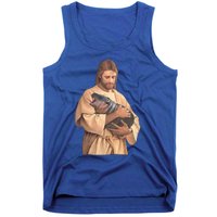 Jesus Loves Moo Deng Bouncy Pig Tank Top