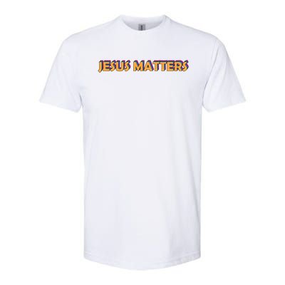 Jesus' Life Matters He Died Ll And He Is My Superhero Funny Gift Softstyle CVC T-Shirt