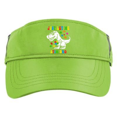 Just Let Me Stim Bro Dinasour Autism Awareness Adult Drive Performance Visor