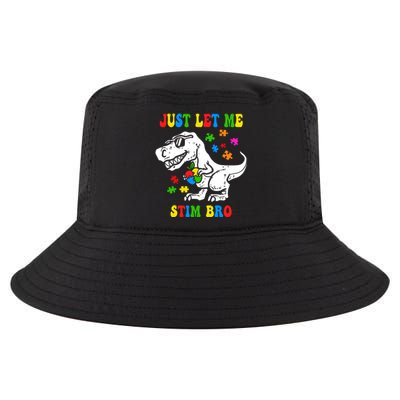 Just Let Me Stim Bro Dinasour Autism Awareness Cool Comfort Performance Bucket Hat