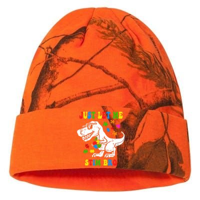 Just Let Me Stim Bro Dinasour Autism Awareness Kati Licensed 12" Camo Beanie