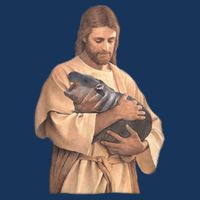 Jesus Loves Moo Deng Bouncy Pig Cute Baby Hippo Meme Cooling Performance Crew T-Shirt