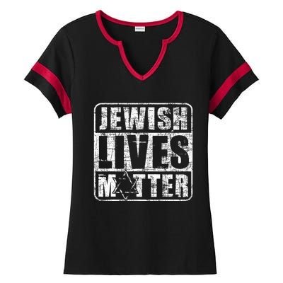 Jewish Lives Matter  Jews Hebrew Israelites  Ladies Halftime Notch Neck Tee