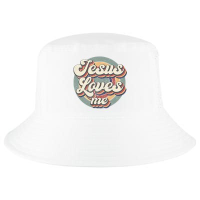 Jesus Loves Me Vintage God Christian Believers Lover Cool Comfort Performance Bucket Hat