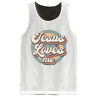 Jesus Loves Me Vintage God Christian Believers Lover Mesh Reversible Basketball Jersey Tank