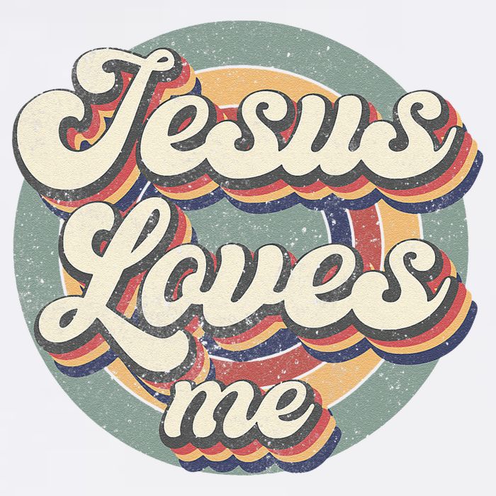 Jesus Loves Me Vintage God Christian Believers Lover Baby Bodysuit