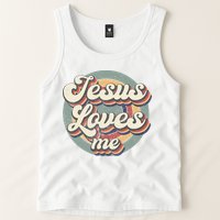 Jesus Loves Me Vintage God Christian Believers Lover Tank Top