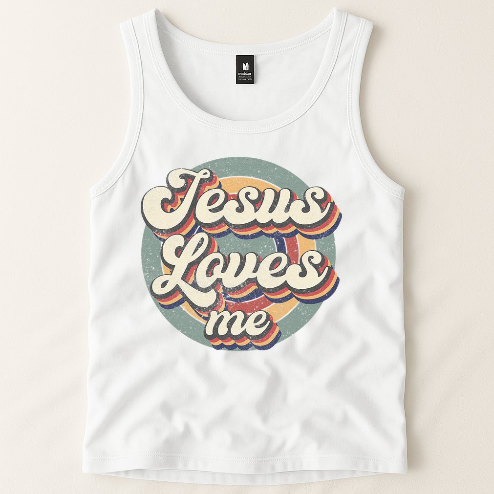 Jesus Loves Me Vintage God Christian Believers Lover Tank Top
