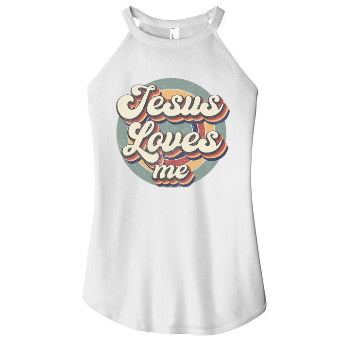 Jesus Loves Me Vintage God Christian Believers Lover Women’s Perfect Tri Rocker Tank