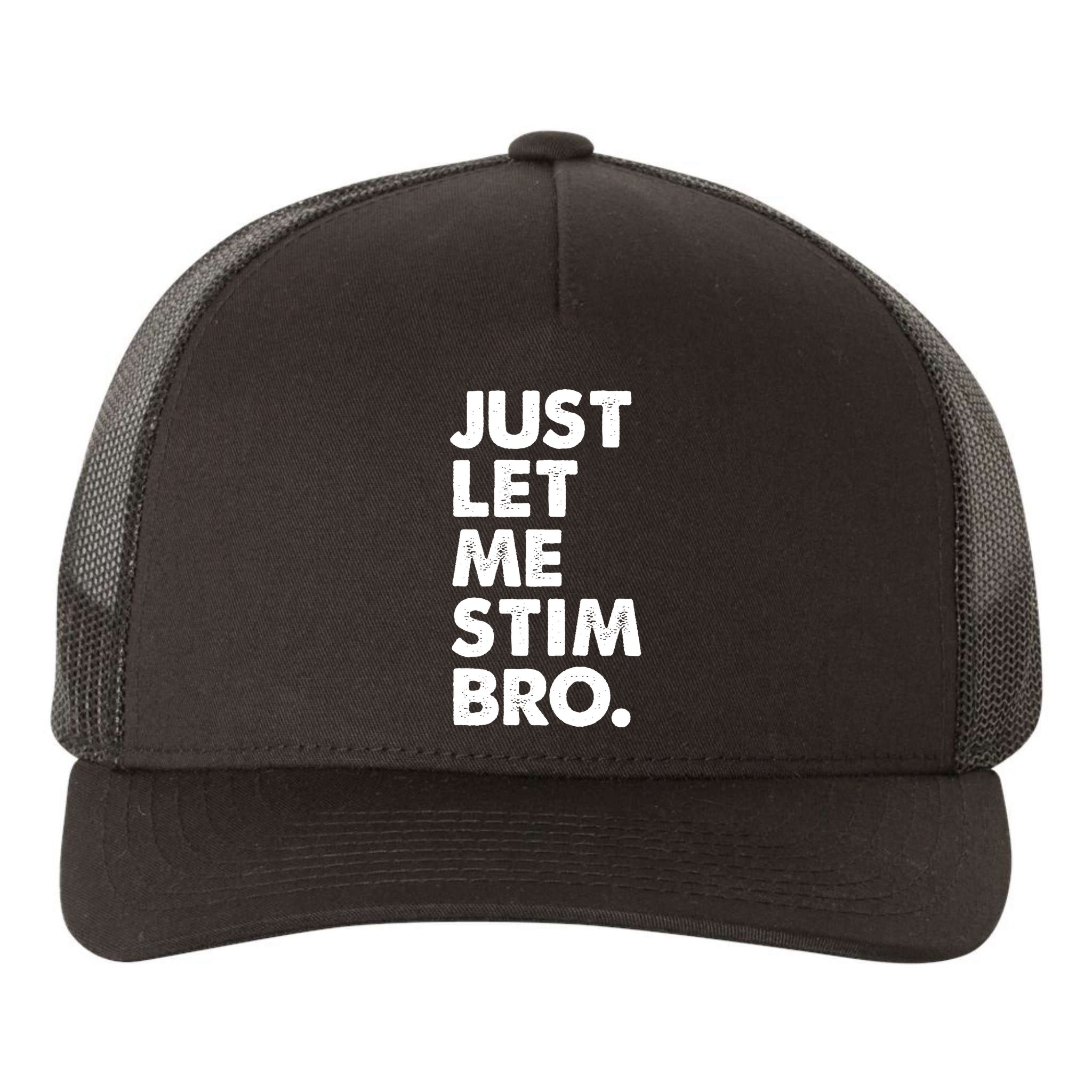 Just Let Me Stim Bro Autism Awareness Yupoong Adult 5-Panel Trucker Hat