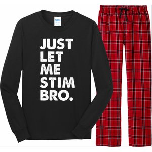 Just Let Me Stim Bro Autism Awareness Long Sleeve Pajama Set