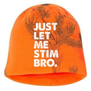 Just Let Me Stim Bro Autism Awareness Kati - Camo Knit Beanie