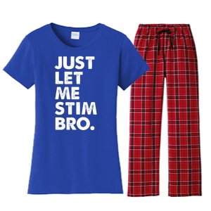 Just Let Me Stim Bro Autism Awareness Women's Flannel Pajama Set