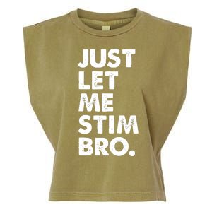 Just Let Me Stim Bro Autism Awareness Garment-Dyed Women's Muscle Tee