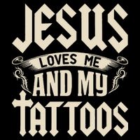 Jesus Loves Me And My Tattoos Inked Tattoo & Design Zip Tote Bag
