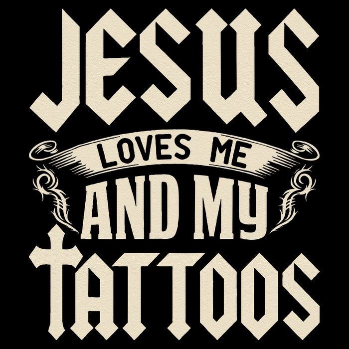 Jesus Loves Me And My Tattoos Inked Tattoo & Design Zip Tote Bag