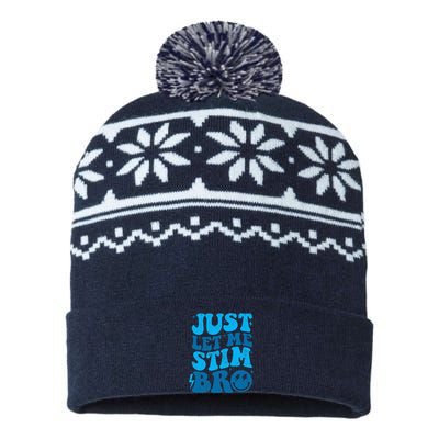 Just Let Me Stim Bro USA-Made Snowflake Beanie