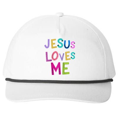 Jesus Loves Me Religious Christian Catholic Church Prayer Raglan Baseball Snapback Five-Panel Rope Hat