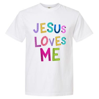 Jesus Loves Me Religious Christian Catholic Church Prayer Raglan Baseball Garment-Dyed Heavyweight T-Shirt